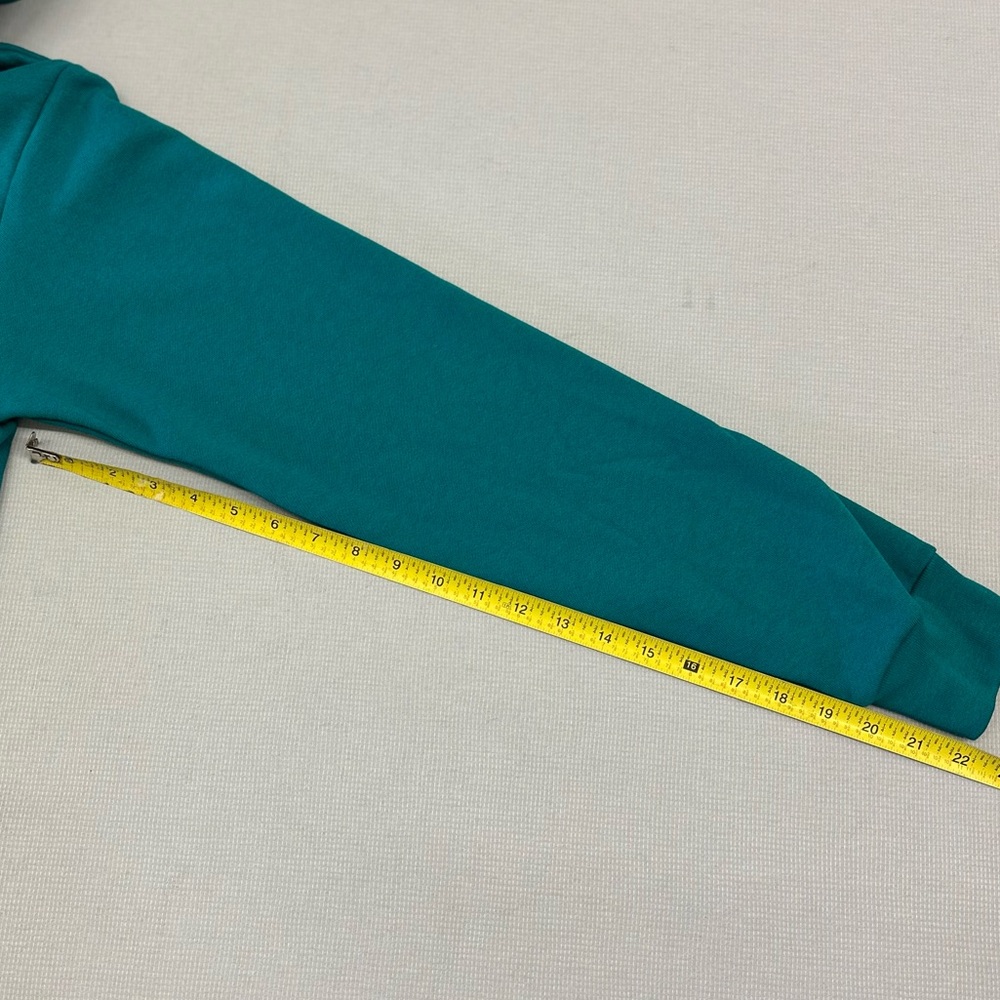Women's Green Zip-Up Hoodie - Picture 5 of 6